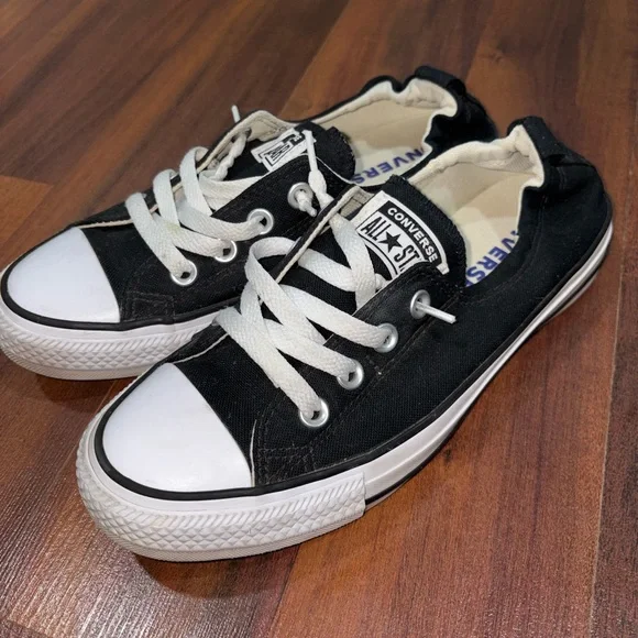 Converse Black and White Low-Top Sneakers - Picture 1 of 6